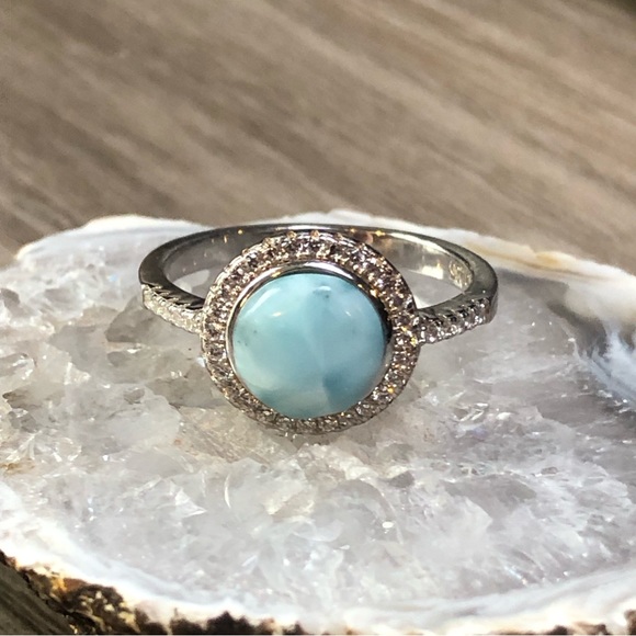 Larimar Sterling Silver Ring - Picture 5 of 12